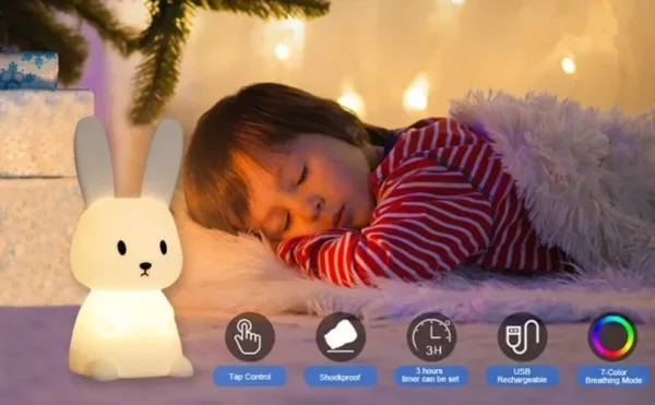 Veilleuse à LED Lapin – Image 10